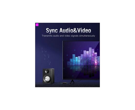 Кабель мультимедийный HDMI M to HDMI M 1.5m black Vention (AACBG), изображение 8