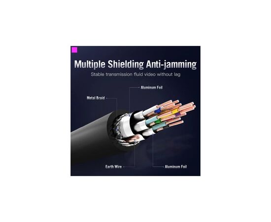 Кабель мультимедийный HDMI M to HDMI M 3.0m black Vention (AACBI), изображение 11