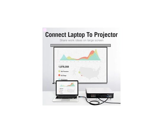 Кабель мультимедийный HDMI M to HDMI M 3.0m black Vention (AACBI), изображение 9