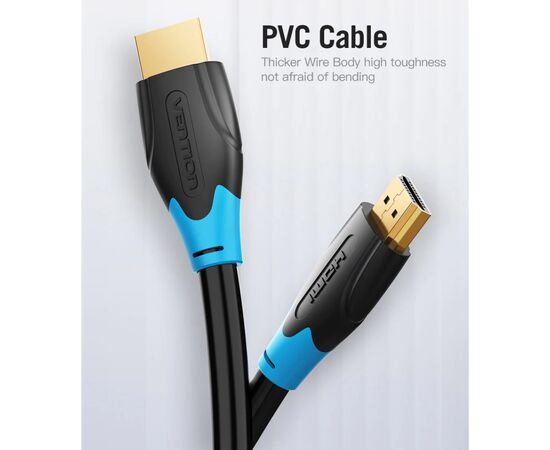 Кабель мультимедийный HDMI M to HDMI M 15.0m black Vention (AACBN), изображение 8