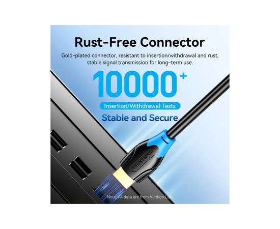 Кабель мультимедийный HDMI M to HDMI M 20.0m black Vention (AACBQ), изображение 10