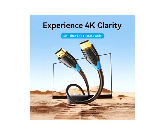 Кабель мультимедийный HDMI M to HDMI M 20.0m black Vention (AACBQ), изображение 2