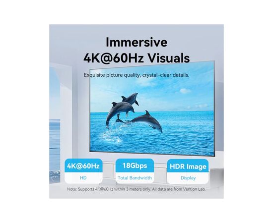 Кабель мультимедийный HDMI M to HDMI M 20.0m black Vention (AACBQ), изображение 3