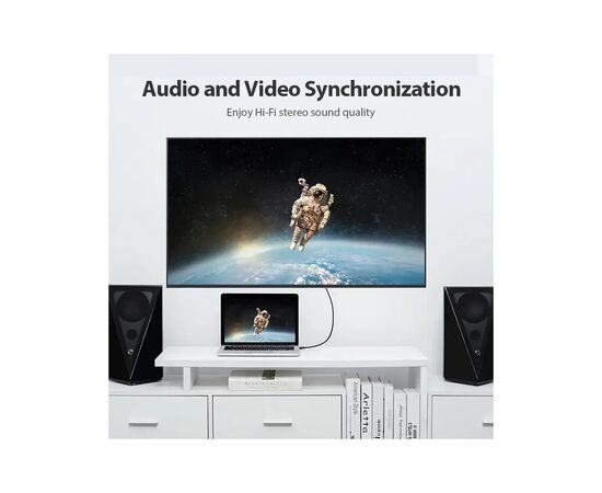 Кабель мультимедийный HDMI M to HDMI M 0.5m black Vention (AAIBD), изображение 5