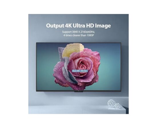 Кабель мультимедийный HDMI M to HDMI M 0.5m black Vention (AAIBD), изображение 7