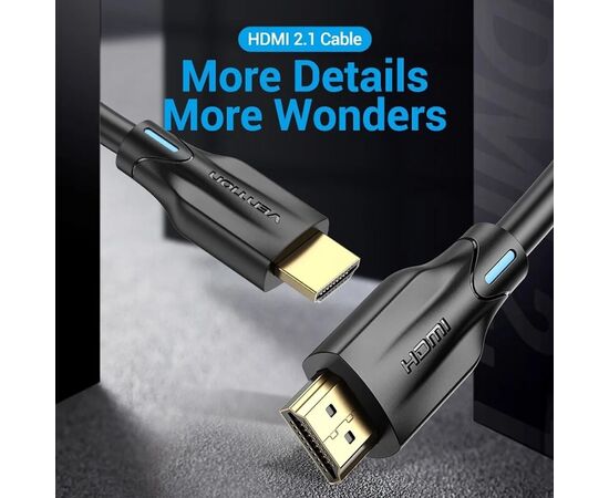 Кабель мультимедийный HDMI M to HDMI M 10.0m 8K black Vention (AANBL), изображение 4