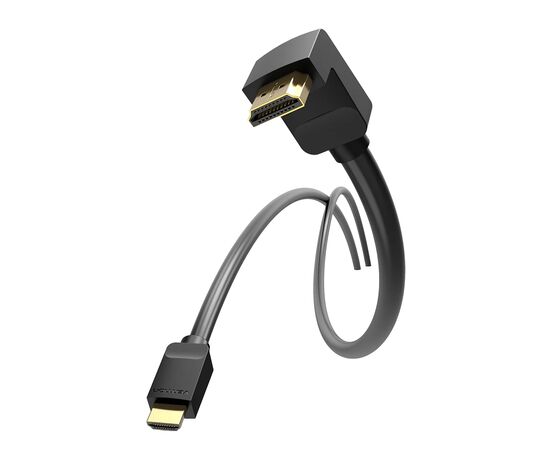 Кабель мультимедийный HDMI M to HDMI M 1.0m 90° corner black Vention (AAQBF), изображение 3