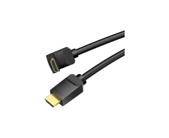 Кабель мультимедийный HDMI M to HDMI M 1.5m 90° corner black Vention (AAQBG), изображение 2