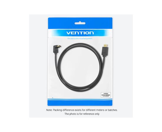 Кабель мультимедийный HDMI M to HDMI M 3.0m 90° corner black Vention (AAQBI), изображение 5