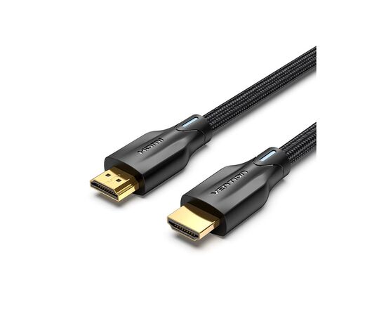 Кабель мультимедийный HDMI M to HDMI M 1.0m 8K cotton braided black Vention (AAUBF)