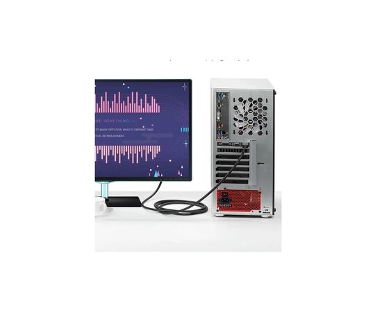 Кабель мультимедийный HDMI M to DVI M 1.0m black Vention (ABFBF), изображение 4