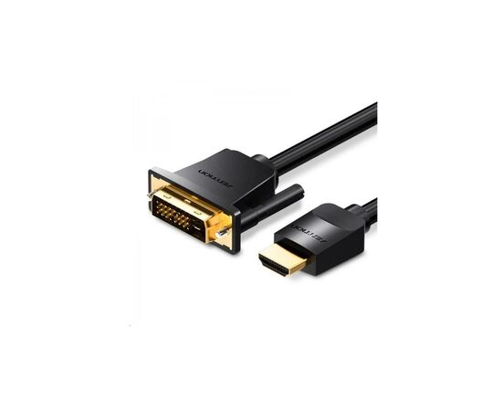 Кабель мультимедийный HDMI M to DVI M 1.0m black Vention (ABFBF)