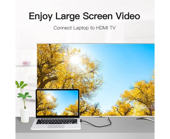 Кабель мультимедийный HDMI M to DVI M 2.0m black Vention (ABFBH), изображение 5