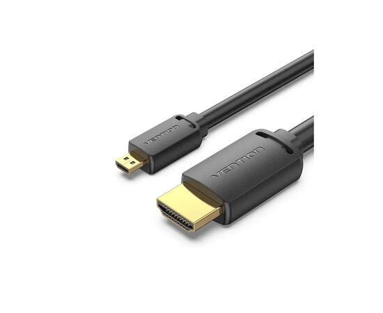 Кабель мультимедийный HDMI M to HDMI micro M 1.0m 4K black Vention (AGIBF)
