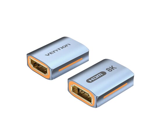 Переходник HDMI F to HDMI F 8K Aluminum black Vention (AIUH0)