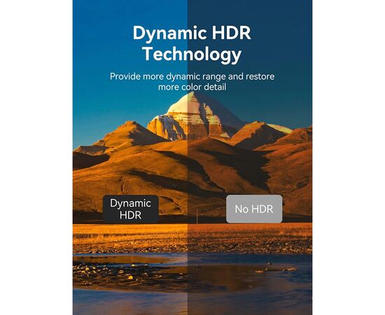 Кабель мультимедийный HDMI M to HDMI M 1.0m 8K cotton braided blue Vention (ALGLF), изображение 8