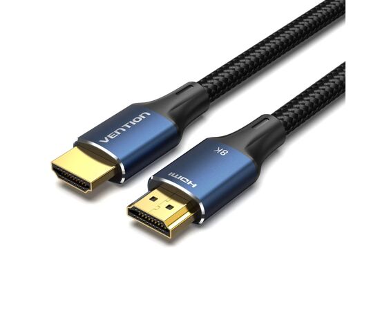 Кабель мультимедійний HDMI M to HDMI M 1.5m 8K cotton braided blue Vention (ALGLG)