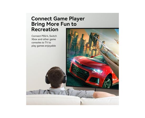 Кабель мультимедийный HDMI M to HDMI M 1.5m 4K black Vention (ALIBG), изображение 6