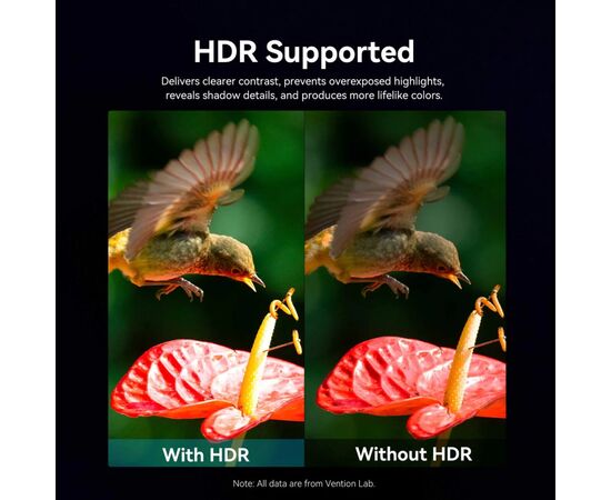 Кабель мультимедийный HDMI M to HDMI M 100.0m 4K fiber optic black Vention (ALSBAD), изображение 9