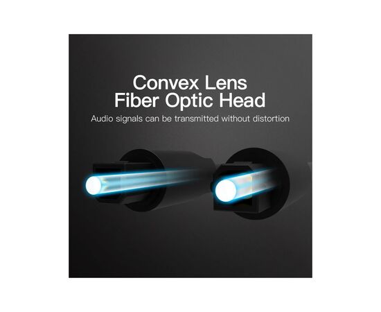 Кабель мультимедійний Optical Toslink 1.5m black Vention (BAEBG), зображення 10