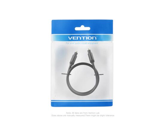Кабель мультимедийный Optical Toslink 2.0m black Vention (BAEBH), изображение 12