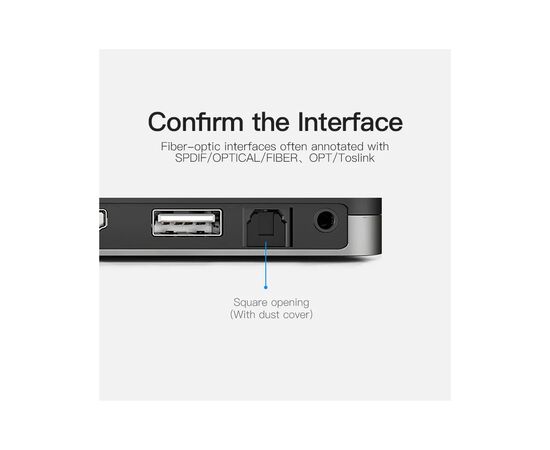 Кабель мультимедийный Optical Toslink 2.0m black Vention (BAEBH), изображение 5