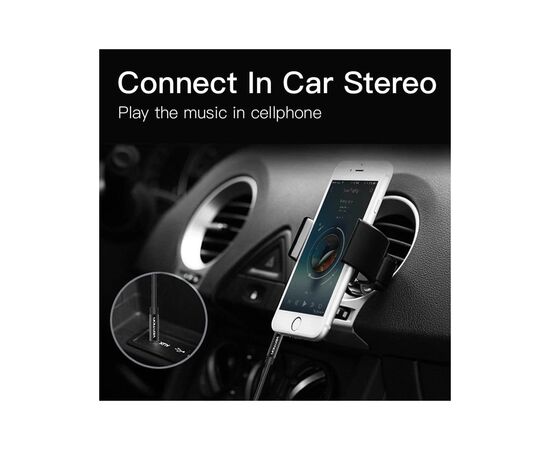 Кабель мультимедийный 3.5mm M to 3.5mm M 1.0m fabric black Vention (BAGBF), изображение 3