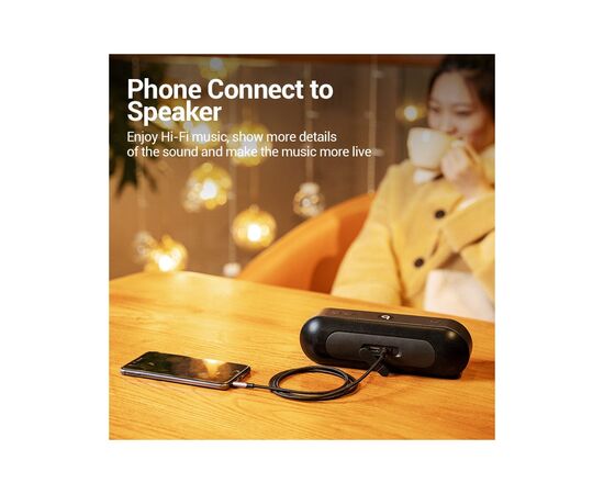 Кабель мультимедийный 3.5mm M to 3.5mm M 1.0m (4pin) gray Vention (BAQHF), изображение 6