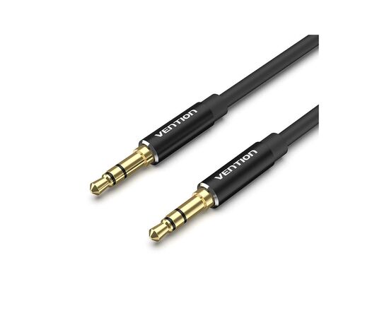 Кабель мультимедийный 3.5mm M to 3.5mm M 1.5m black Vention (BAXBG)