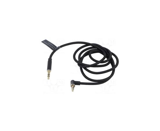 Кабель мультимедийный 3.5mm M to 3.5mm M 1.0m 90° corner black Vention (BAZBF), изображение 2