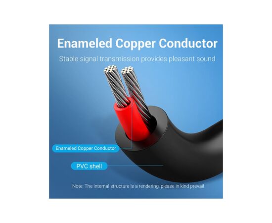 Кабель мультимедийный 2xRCA M to 2xRCA M 1.5m black Vention (BCMBG), изображение 11