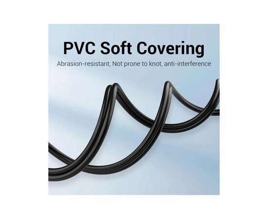 Кабель мультимедийный 2xRCA M to 2xRCA M 1.5m black Vention (BCMBG), изображение 12