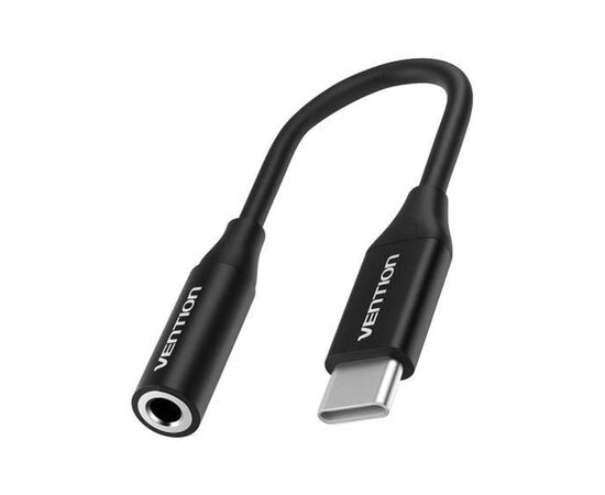 Переходник USB-C M to 3.5mm F 0.1m DAC black Vention (BIHBA)