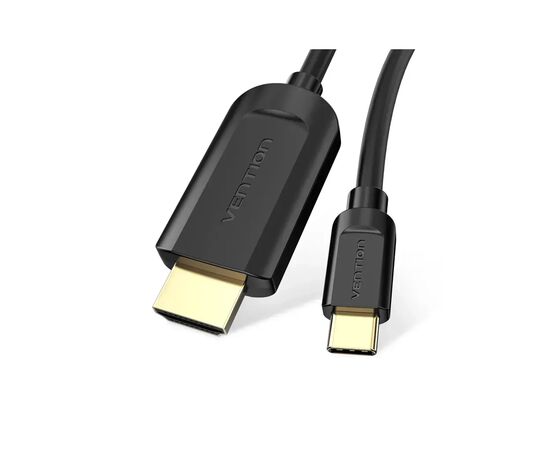 Кабель мультимедийный USB-C to HDMI M 1.5m black Vention (CGUBG)