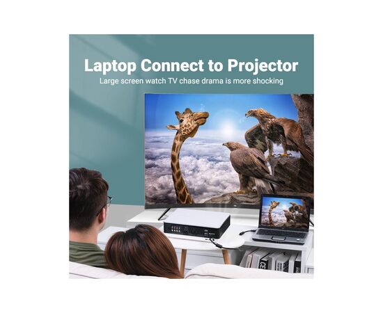 Кабель мультимедийный VGA M to VGA M 20.0m black Vention (DAEBQ), изображение 4