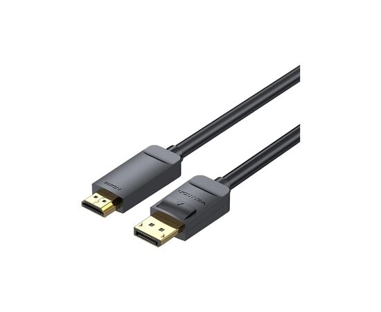 Кабель мультимедийный DisplayPort M to HDMI M 2.0m 4K black Vention (HAGBH)