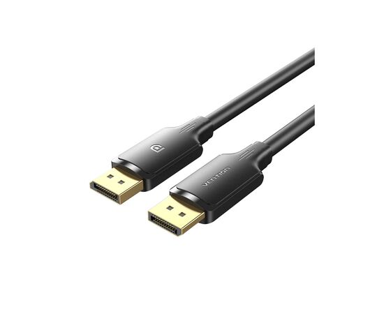 Кабель мультимедийный DisplayPort M to DisplayPort M 1.0m 4K black Vention (HAKBF)