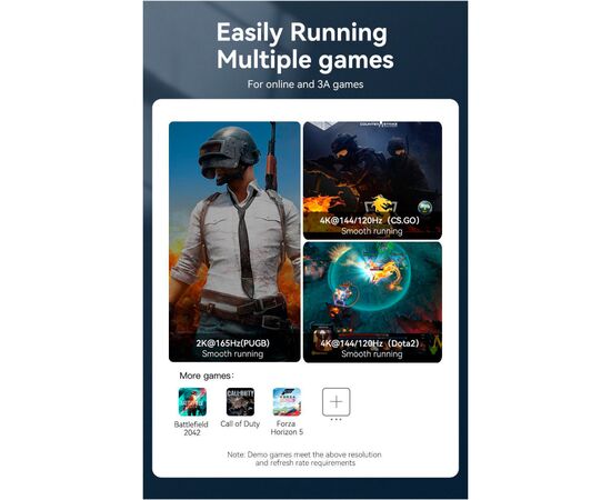 Кабель мультимедийный DisplayPort M to DisplayPort M 1.5m V1.4 8K black Vention (HCDBG), изображение 5