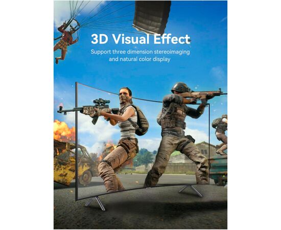 Кабель мультимедийный DisplayPort M to DisplayPort M 1.5m V1.4 8K black Vention (HCDBG), изображение 8