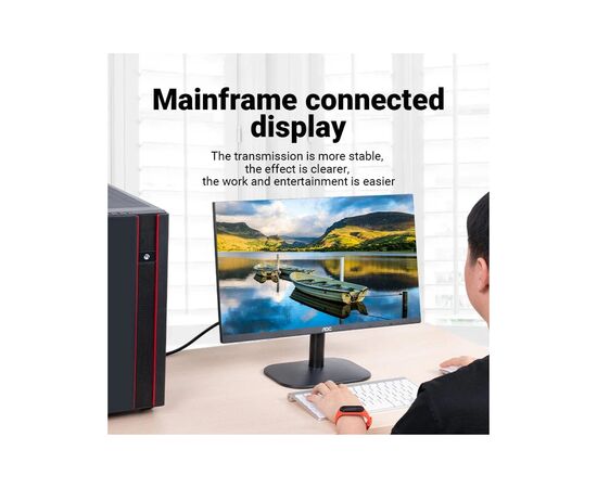 Кабель мультимедийный VGA M to VGA M 10.0m black Vention (DAEBL), изображение 3