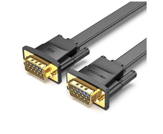 Кабель мультимедийный VGA M to VGA M 1.0m black Vention (LAJWF)