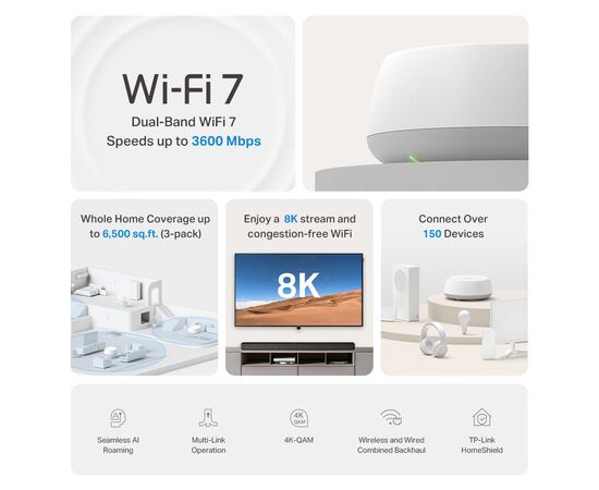 Точка доступа Wi-Fi TP-Link DECO-BE22-1-PACK, изображение 5