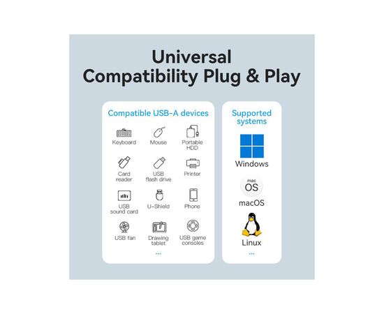 Концентратор Vention USB 3.0 to 4xUSB 3.0 Hub With Power Supply 0.15m black (CHLBB), изображение 11