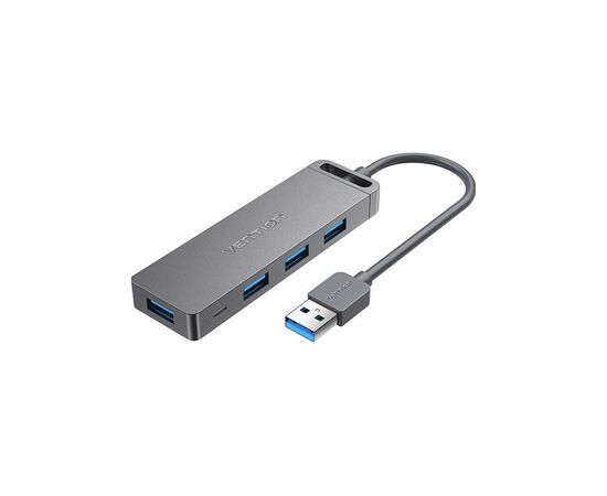 Концентратор Vention USB 3.0 to 4xUSB 3.0 Hub With Power Supply 0.15m black (CHLBB), изображение 2