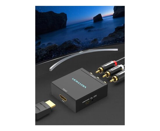 Конвертор HDMI to RCA Metal Type black Vention (AEEB0), изображение 10