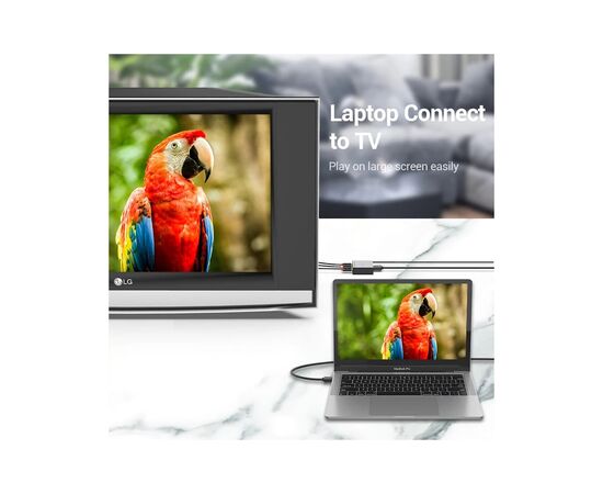 Конвертор HDMI to RCA Metal Type black Vention (AEEB0), изображение 3