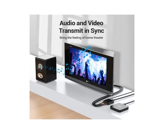 Конвертор HDMI to RCA Metal Type black Vention (AEEB0), изображение 5