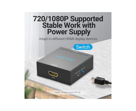 Конвертор RCA to HDMI black Vention (AEFB0), изображение 6