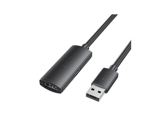 Дата кабель USB 2.0 AM/AF 25.0m Active black Vention (CBKBS)