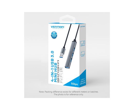 Концентратор Vention USB 3.0 to 1xUSB 3.0 + 3xUSB 2.0 0.15m gray (CKOHB), изображение 9